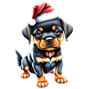 Dogs Rottweiler Christmas Puppy Dog