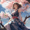 Anime Girl Sits Tall Sublime