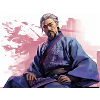 Japan Samurai Sitting Strong