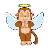 Singe Ange Ailes d’ange