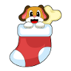 Dog Christmas Christmas Sock