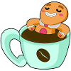 Gingerbread Man Christmas Coffee