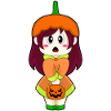 Girl Halloween Pumpkin