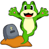 Frog Halloween Gravestone