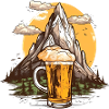 Mountaineer Beer Motif