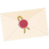 Enveloppe fermée avec sceau