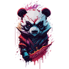 Panda Ninja Dark Fantasy Evil
