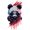 Panda Ninja düster Fantasy böse