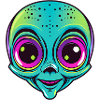 Cute Halloween Alien