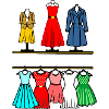 Clothing with text space