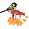 Great Autumn Bird Birdwatcher Halloween
