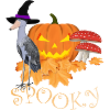 Shoebill Bird Halloween Spooky