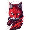 Cat Ninja Gloomy Evil Rage Grim Cat Fashion