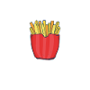 Frites amusantes Frites drôles
