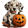 Funny halloween Dalmatian design