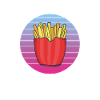 Frites amusantes Frites drôles