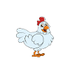 Lustiger Hühner Spruch Huhn