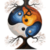 Yin Yang vervierfacht