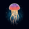 Jellyfish with stars