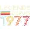 Légende Depuis 1977