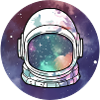 Galaxy Helmet Space Lover Astronaut