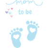 Mom to be - blue