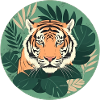 Tropical Tiger Animal Lover