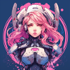 Meccha Anime Fille Rose