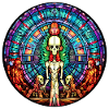 Kirchenfenster Alien