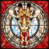 Kirchenfenster Giraffe