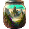A castle in a glass