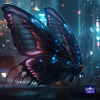 Cyberpunk butterfly