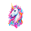 Regenbogen Einhorn 01