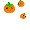 Cute Halloween pumpkins.