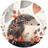 Igel im Herbst