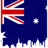 Drapeau australien sous drapeau australien