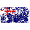 Drapeau australien sous drapeau australien
