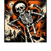 Creepy Halloween Skelet 2023