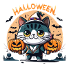 Halloween-Katze