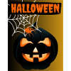 Leuchtender Kürbis Halloween