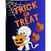 Trick oder Treat Mumie Kürbis