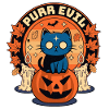 Purr Evil Funny Halloween Cat