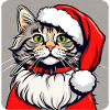 Cute Christmas Cat