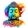 Bouddha couleur peinture