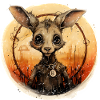 Kangaroo as a photo
