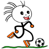 STICK FIGURE SOCCER PLAYER - SPORTS