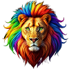 Lion Rainbow Mane