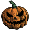 Smiling Pumpkin Face - Halloween Costume