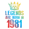 1981 Légendes nées en