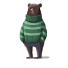 Bär im Winter Pullover